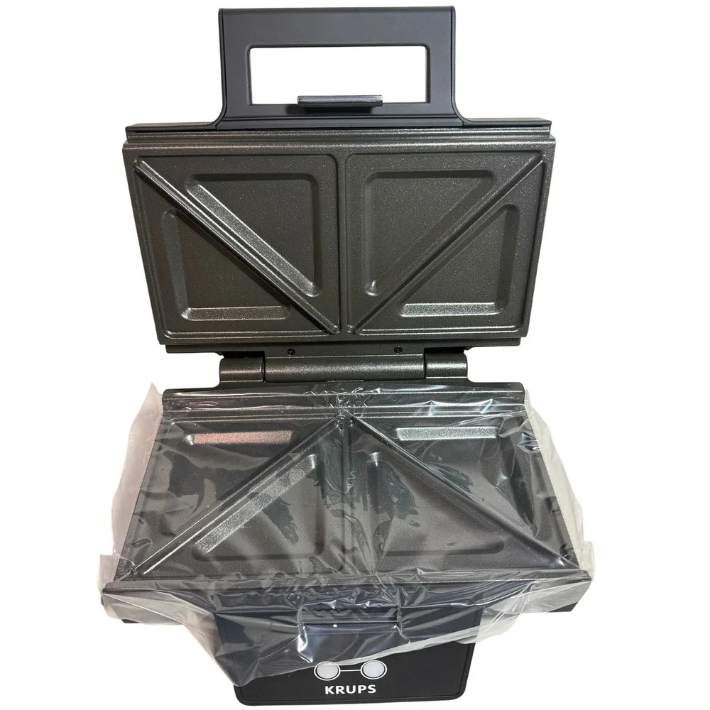 KRUPS FDK1 Sandwich Maker Deep Fill Non Stick Plates Vertical Storage‎